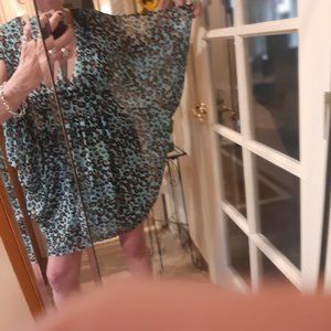 Forever 21 Animal Print Batwing Sleeve Dress
